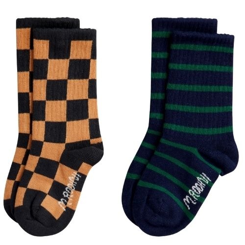 Mini Rodini chess check 3-pack socks multi-3