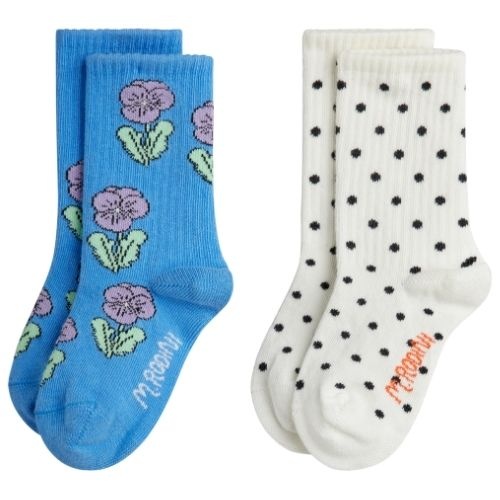 Mini Rodini violas 2-pack socks multi-1