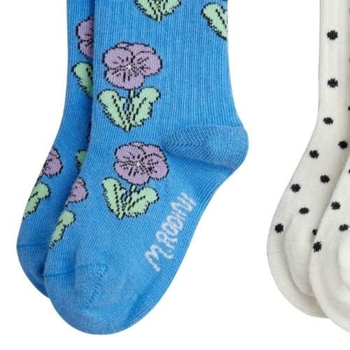 Mini Rodini violas 2-pack socks multi-3