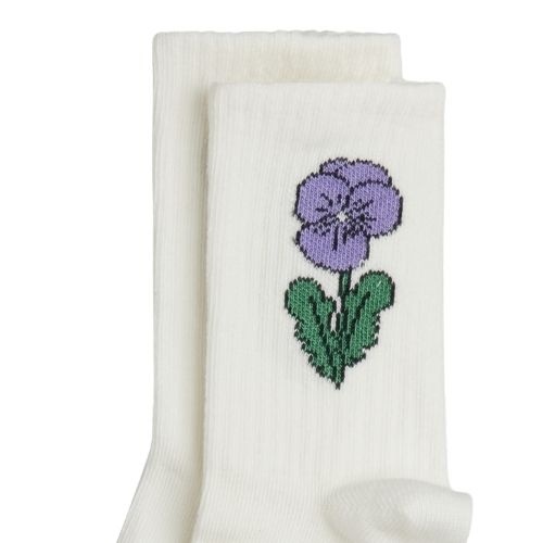 Mini Rodini viola stripe 2-pack socks multi-4