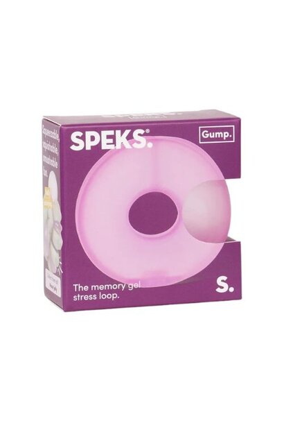 Speks gump memory gel stress loop - moon gelly pink