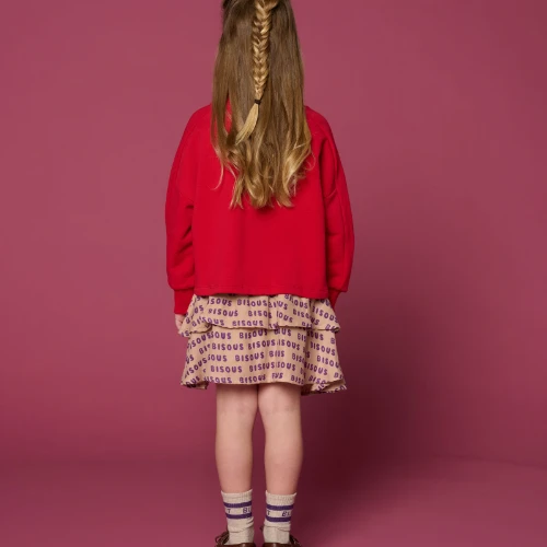 Petit Blush mini smock skirt bisous cork purple-9