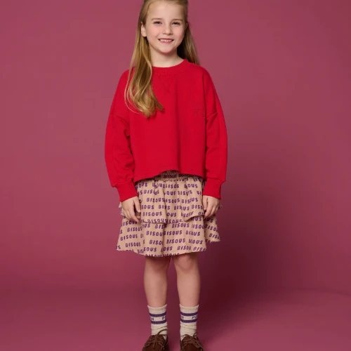 Petit Blush mini smock skirt bisous cork purple-7