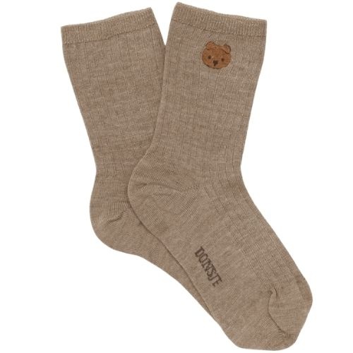 Donsje Amsterdam bell socks bear dusty green-1