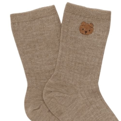 Donsje Amsterdam bell socks bear dusty green-3