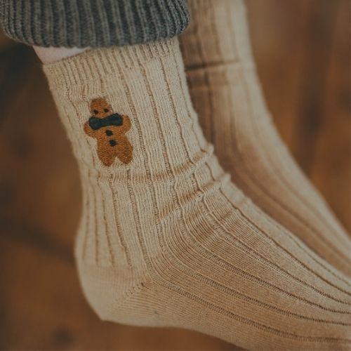 Donsje Amsterdam lala socks gingerbread biscuit-2