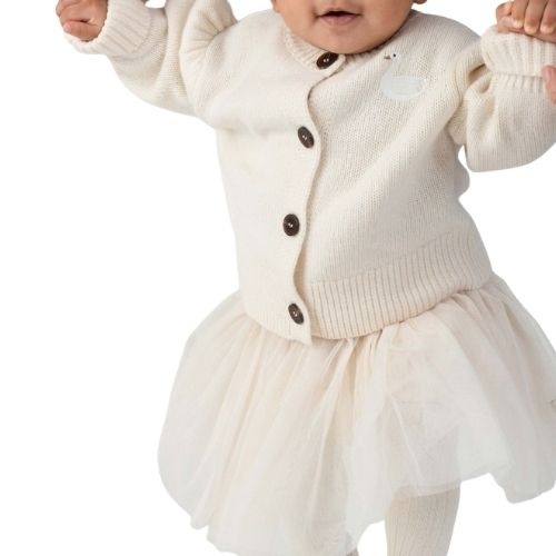 Donsje Amsterdam dakote cardigan swan soft powder-2