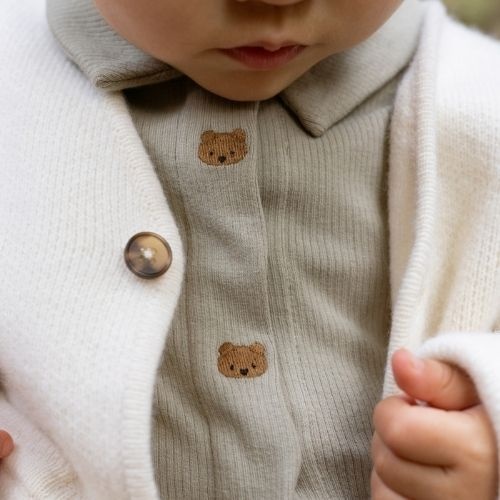 Donsje Amsterdam finnian bodysuit bears dusty green-2