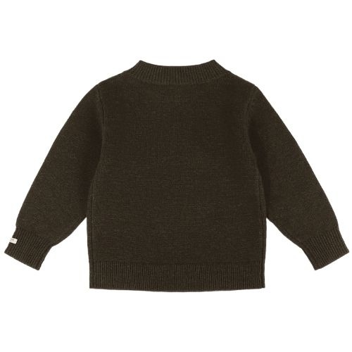 Donsje Amsterdam denn merino wool sweater terrier dark olive-6