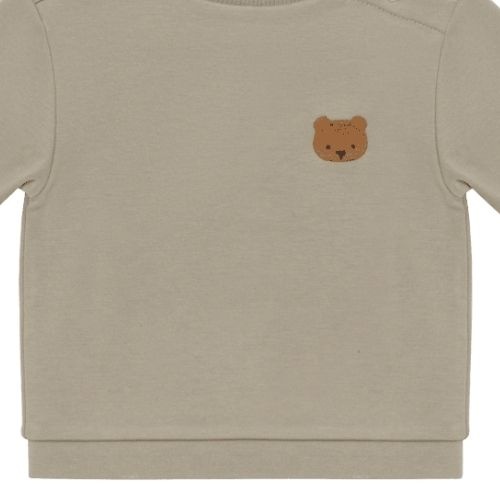 Donsje Amsterdam jorijn longsleeve bear dusty green-3