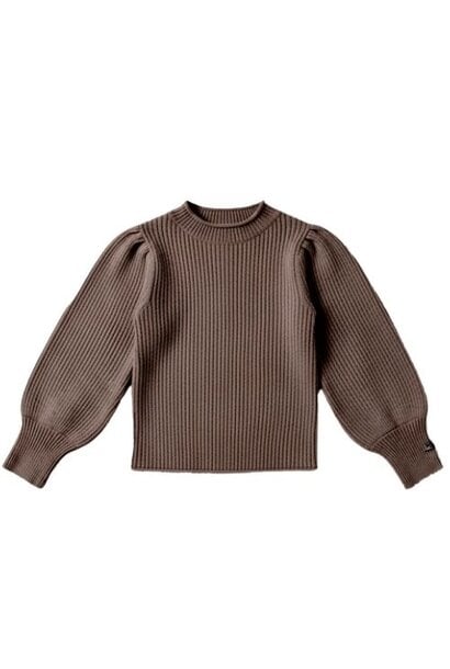 Donsje Amsterdam ada sweater pecan brown melange