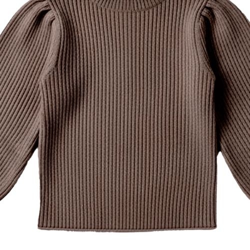 Donsje Amsterdam ada sweater pecan brown melange-4