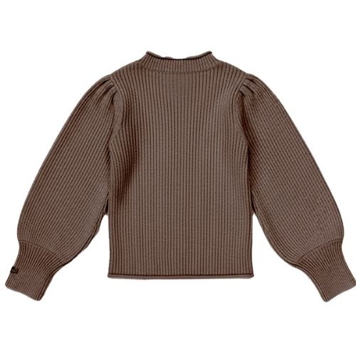 Donsje Amsterdam ada sweater pecan brown melange-5