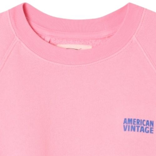 American Vintage izubird sweat mc col rond barbe a papa vintage trui-2