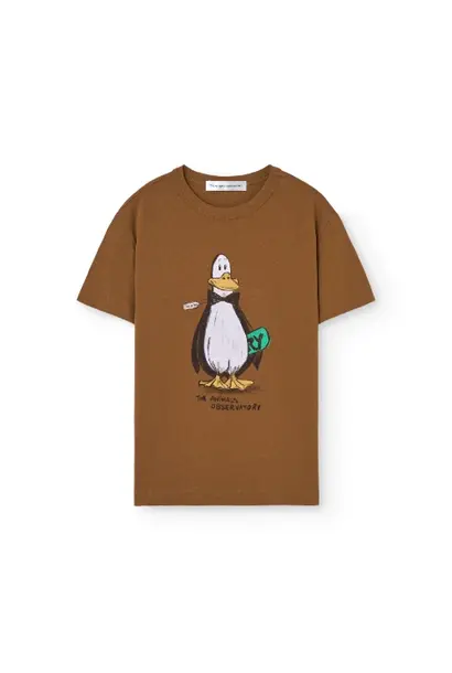The Animals Observatory rooster kid t-shirt brown