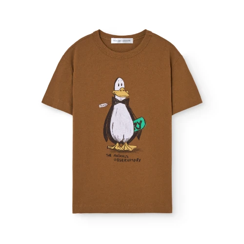 The Animals Observatory rooster kid t-shirt brown-1