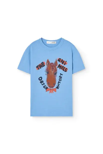 The Animals Observatory rooster kid t-shirt dusty blue