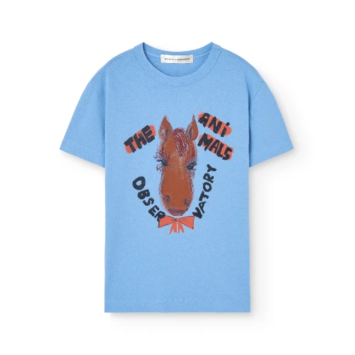 The Animals Observatory rooster kid t-shirt dusty blue-1