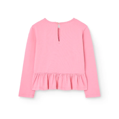 The Animals Observatory scamper kid long sleeve t-shirt pink-4
