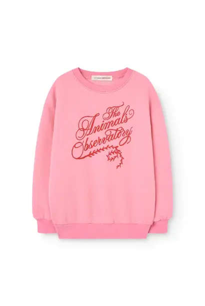 The Animals Observatory bear kid sweatshirt pink