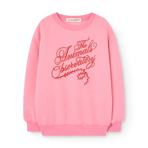 The Animals Observatory bear kid sweatshirt pink-1