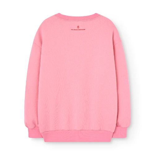 The Animals Observatory bear kid sweatshirt pink-4