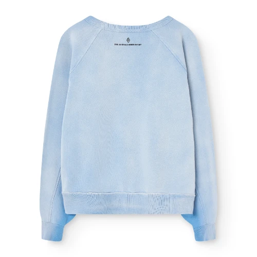 The Animals Observatory shark warm kid sweatshirt dusty blue-4