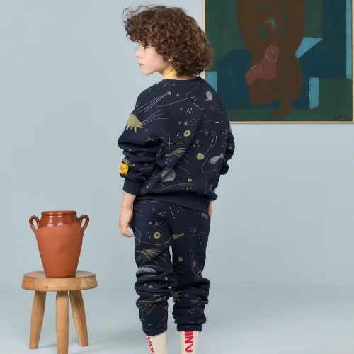 The Animals Observatory dromedary kid sweatpants navy-3