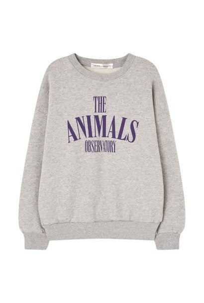 The Animals Observatory killifish warm kid sweatshirt medium grey heather
