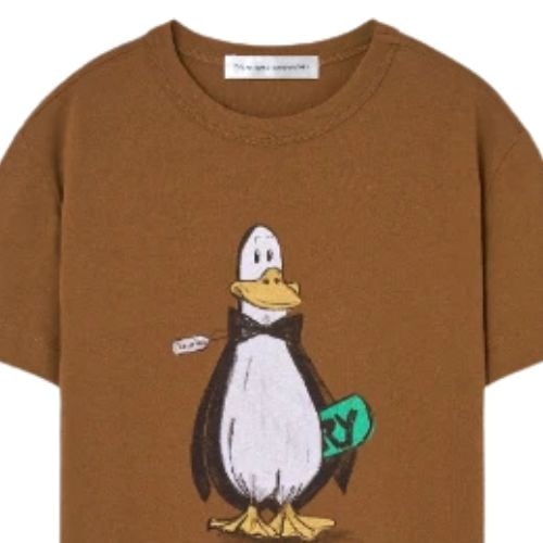 The Animals Observatory rooster kid t-shirt brown-2