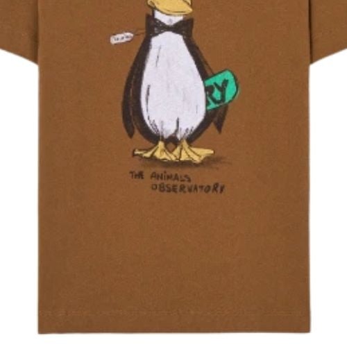 The Animals Observatory rooster kid t-shirt brown-3