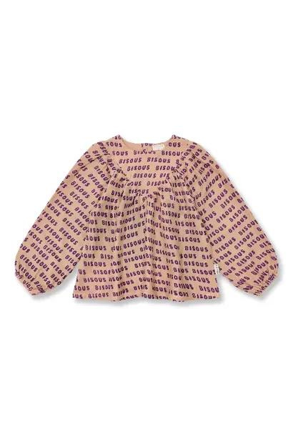 Petit Blush kate blouse bisous cork purple