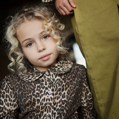 Petit Blush collar blouse leopard aop-2