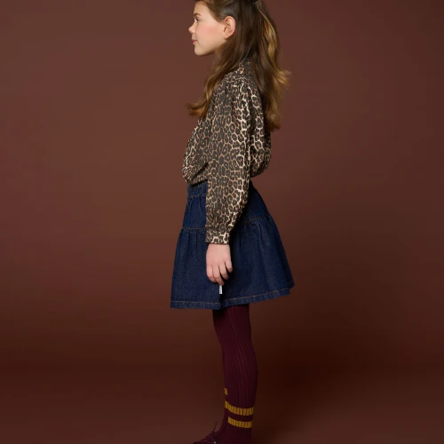 Petit Blush collar blouse leopard aop-6