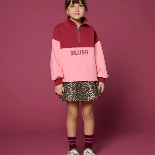 Petit Blush ballon skirt leopard aop-5