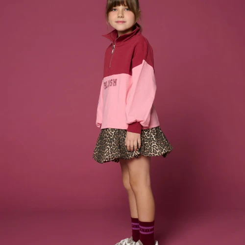 Petit Blush ballon skirt leopard aop-6