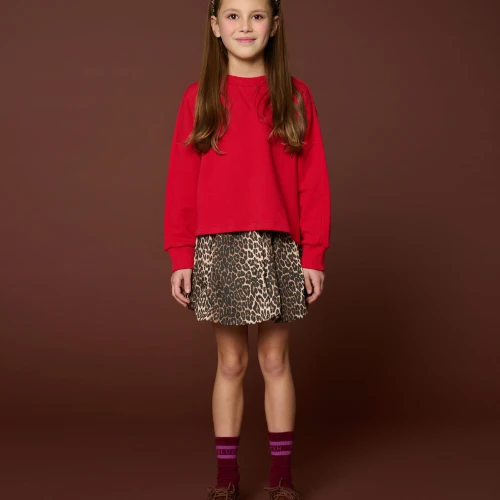 Petit Blush ballon skirt leopard aop-8