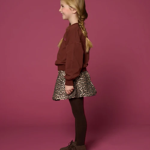 Petit Blush ballon skirt leopard aop-3
