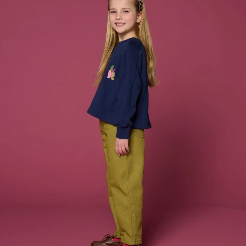 Petit Blush ballon fit jeans khaki-6