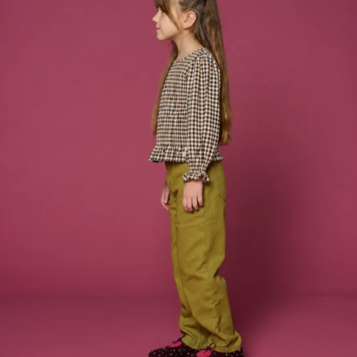 Petit Blush ballon fit jeans khaki-8