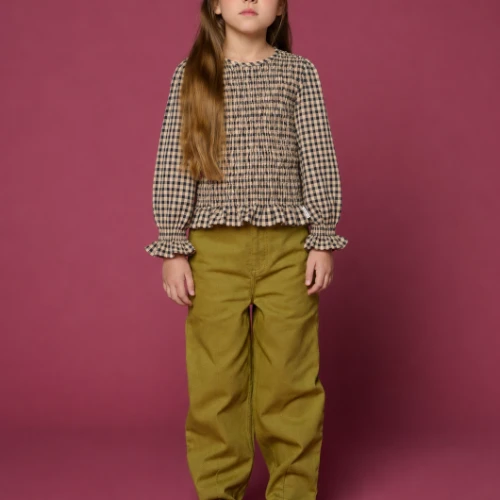 Petit Blush ballon fit jeans khaki-9