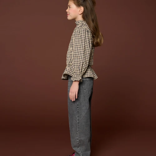 Petit Blush ballon fit jeans washed grey-5