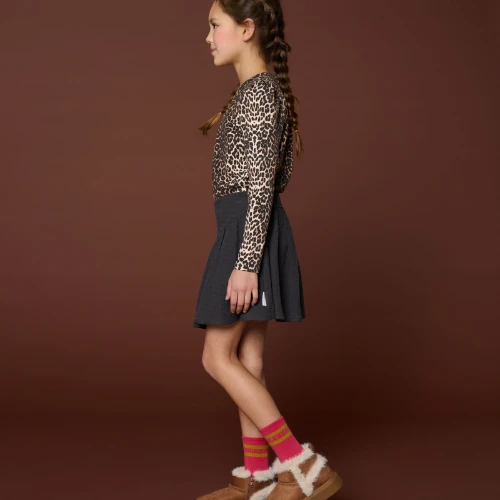 Petit Blush puff sleeve top leopard aop-3