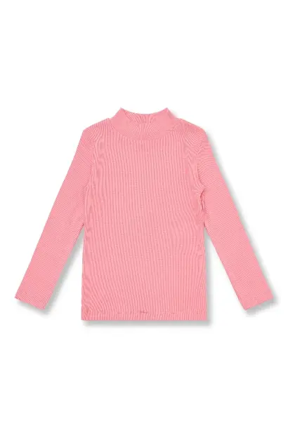 Petit Blush rib turtle neck rose