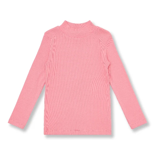 Petit Blush rib turtle neck rose-1