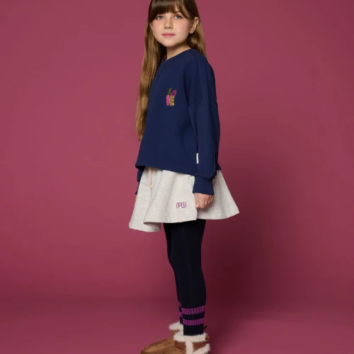 Petit Blush coco sweater dark blue-5