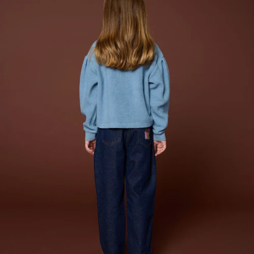 Petit Blush teddy sweater ice blue-6