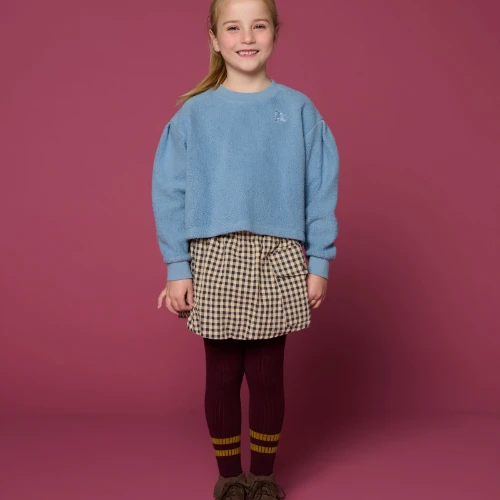 Petit Blush teddy sweater ice blue-7