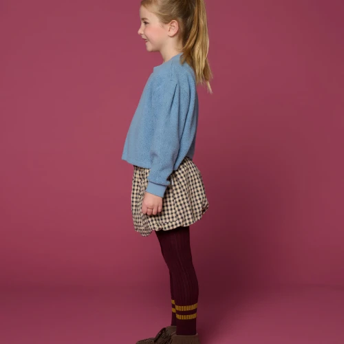 Petit Blush teddy sweater ice blue-8