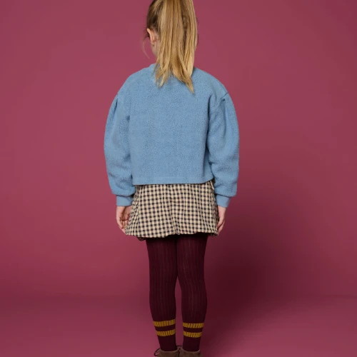 Petit Blush teddy sweater ice blue-9